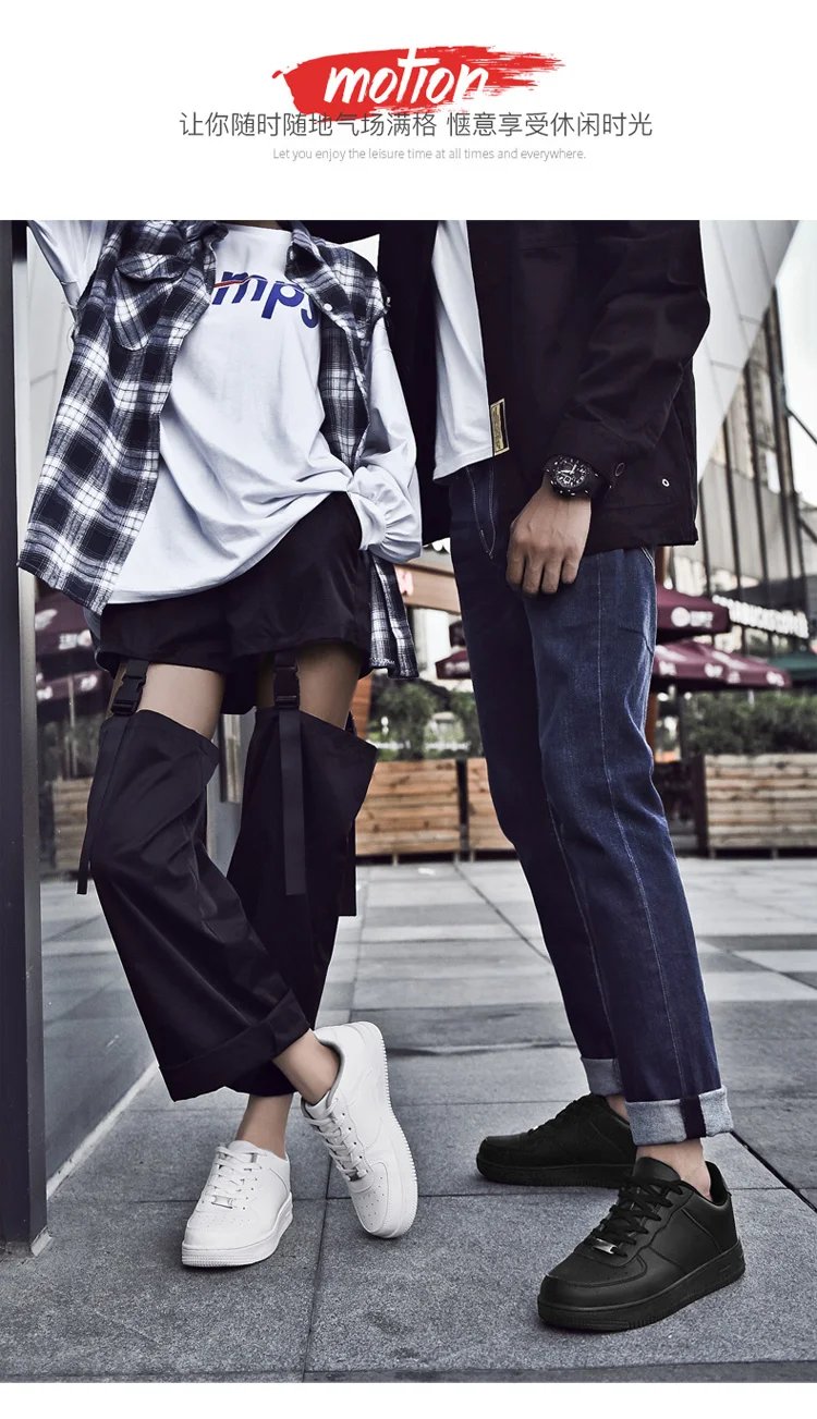 Men Classic White Board Shoes Black Low Top Sports Shoes Lace up Flat Bottom Youth Skateboard Shoes Women Casual  Sneakers