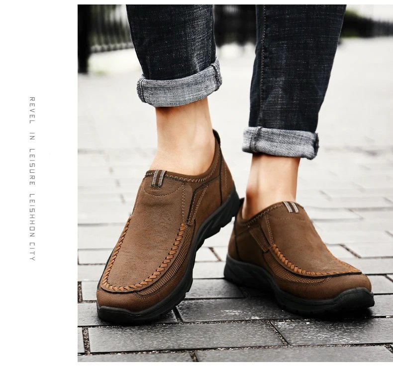 Men Casual Shoes Loafers Sneakers 2023 New Fashion Handmade Retro Leisure Loafers Shoes Zapatos Casuales Hombres Men Shoes
