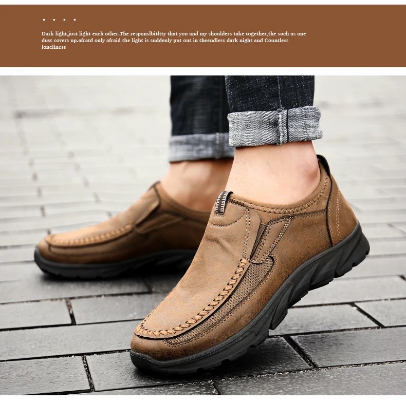 Men Casual Shoes Loafers Sneakers 2023 New Fashion Handmade Retro Leisure Loafers Shoes Zapatos Casuales Hombres Men Shoes