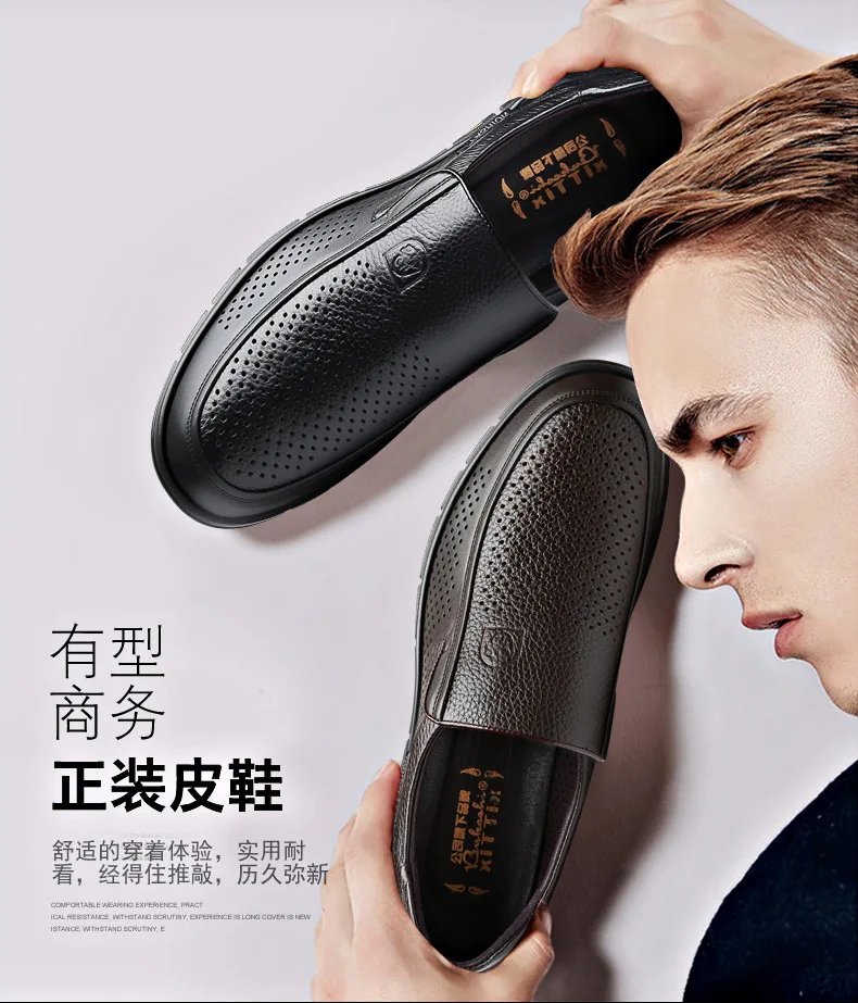 Genuine Leather Handmade Shoes 2023 Casual Shoes For Men Flat Platform Walking Shoe Outdoor Footwear Loafers Breathable Sneakers