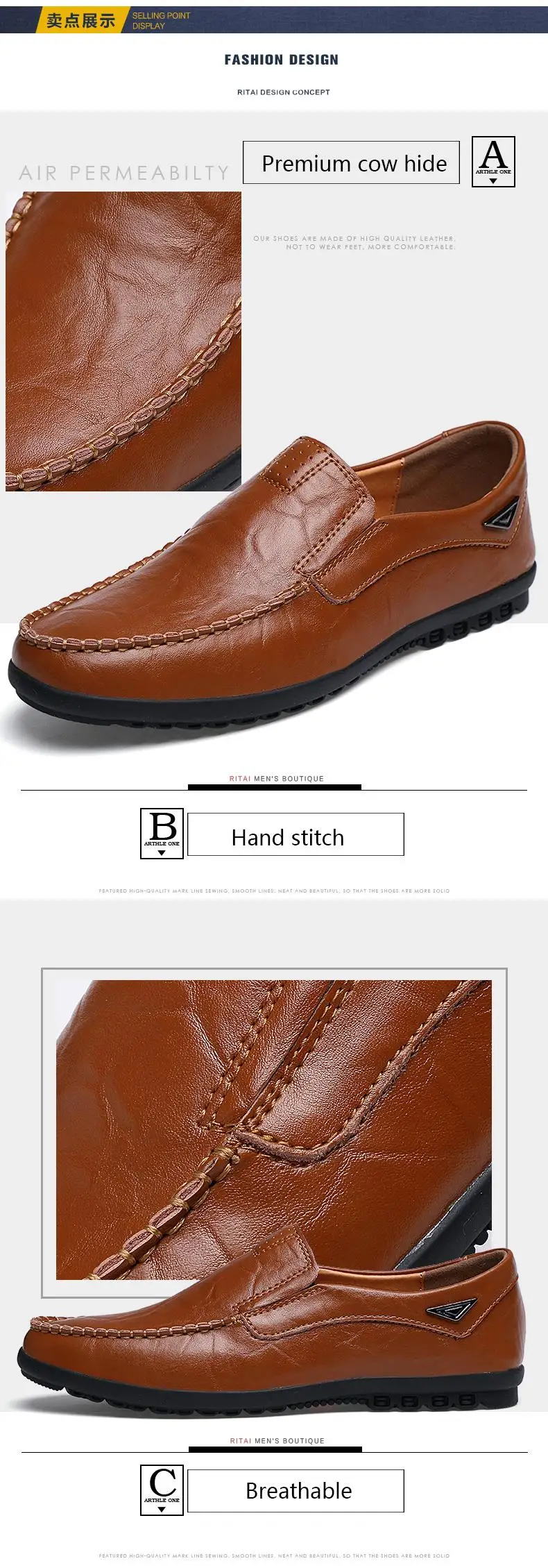 Genuine Leather Men Casual Shoes Luxury Brand 2023 Mens Loafers Moccasins Breathable Slip on Black Driving Shoes Plus Size 37-47 Genuine Leather Men Casual Shoes Luxury Brand 2023 Mens Loafers Moccasins Breathable Slip on Black Driving Shoes Plus Size 37-47