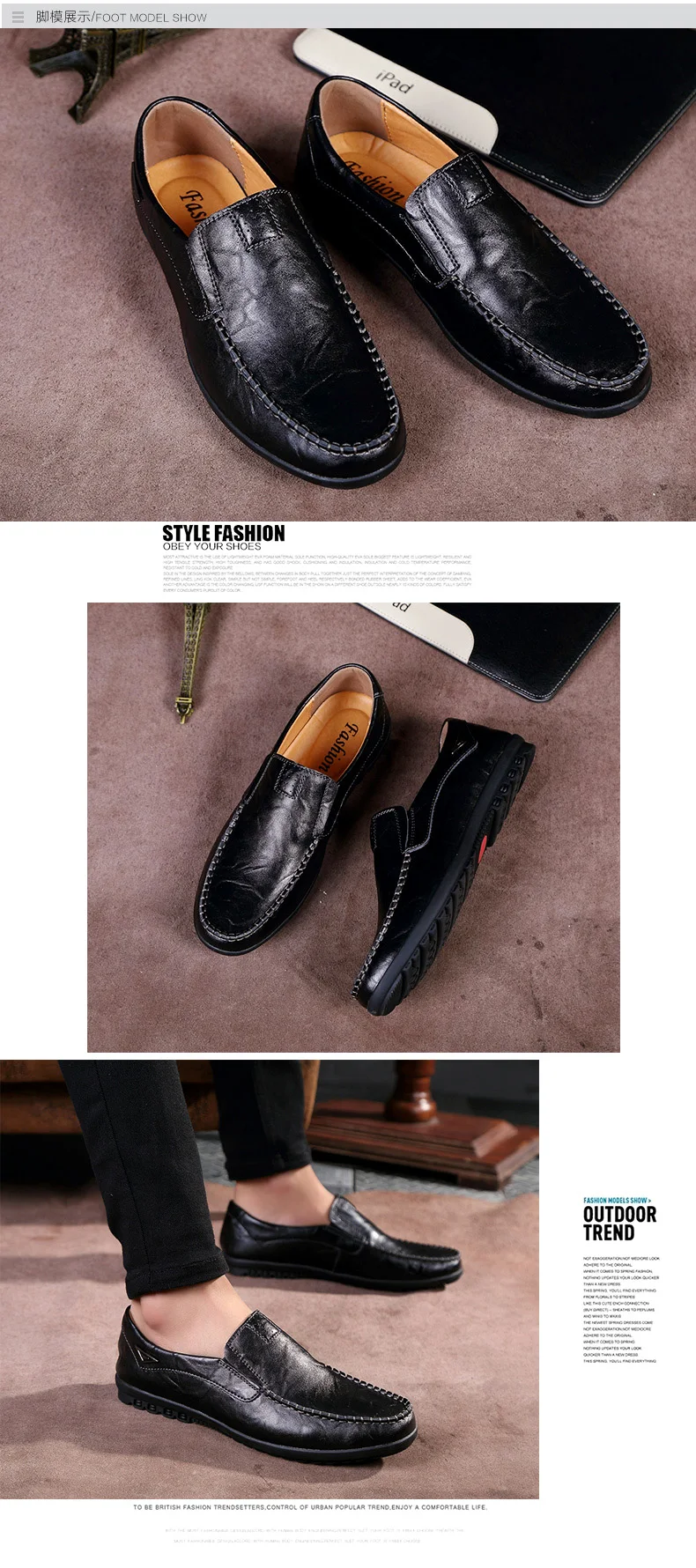 Genuine Leather Men Casual Shoes Luxury Brand 2023 Mens Loafers Moccasins Breathable Slip on Black Driving Shoes Plus Size 37-47 Genuine Leather Men Casual Shoes Luxury Brand 2023 Mens Loafers Moccasins Breathable Slip on Black Driving Shoes Plus Size 37-47