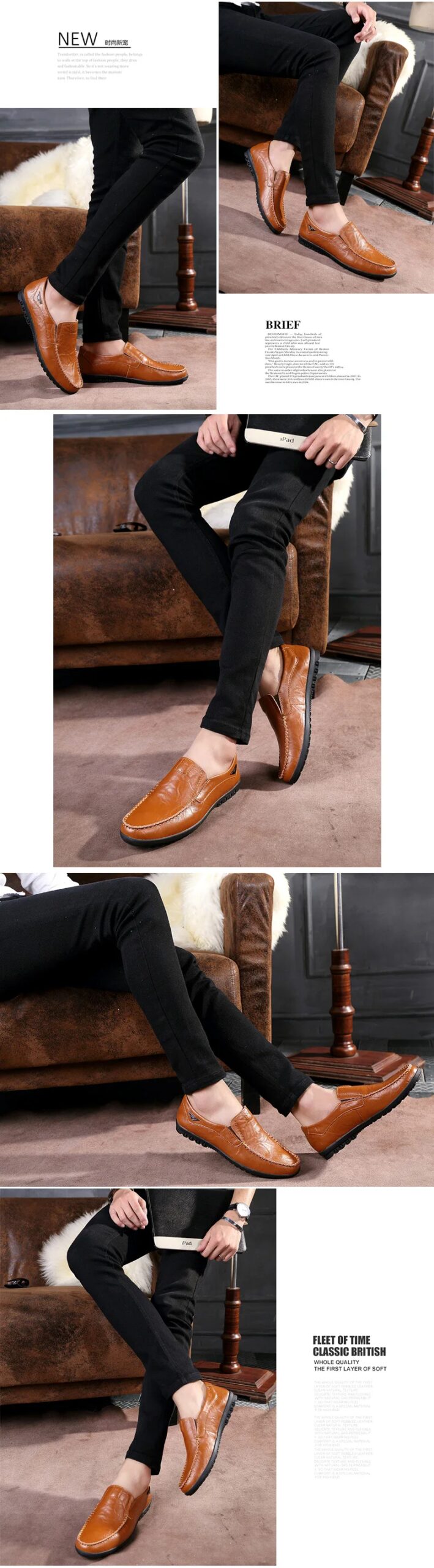Genuine Leather Men Casual Shoes Luxury Brand 2023 Mens Loafers Moccasins Breathable Slip on Black Driving Shoes Plus Size 37-47 Genuine Leather Men Casual Shoes Luxury Brand 2023 Mens Loafers Moccasins Breathable Slip on Black Driving Shoes Plus Size 37-47