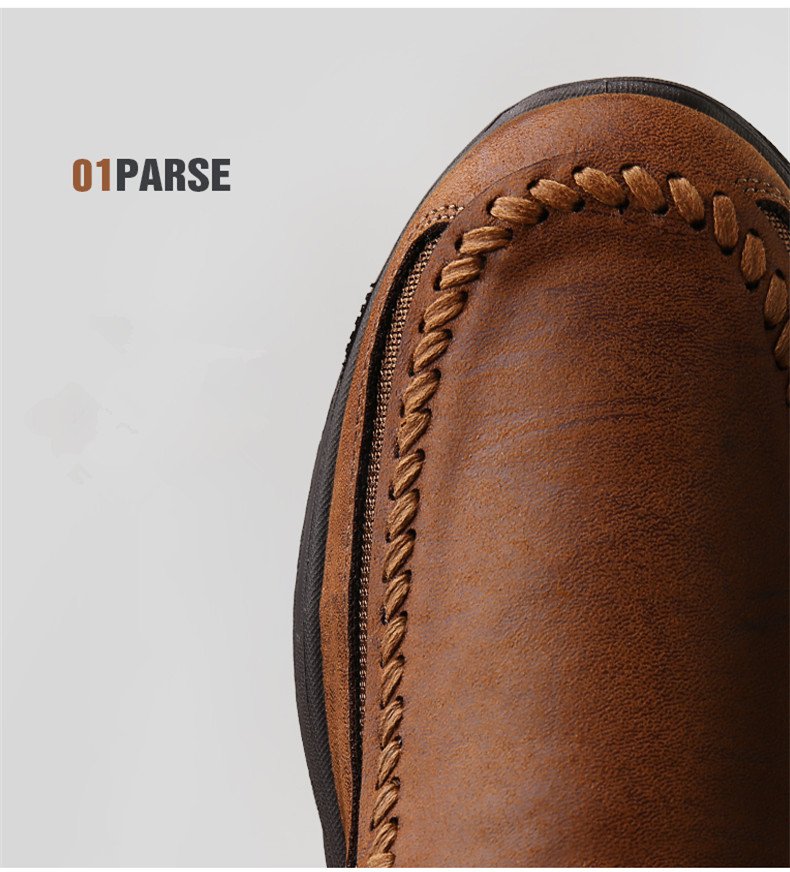 Leather Men Casual Shoes Zapatos Brand Men Loafers Moccasins Breathable Slip on Driving Shoes Plus Size 39-48 Drop Shipping