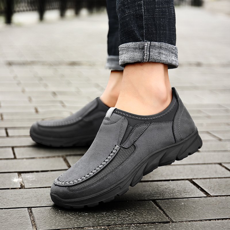 Leather Men Casual Shoes Zapatos Brand Men Loafers Moccasins Breathable Slip on Driving Shoes Plus Size 39-48 Drop Shipping