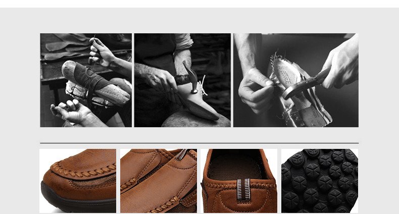 Leather Men Casual Shoes Zapatos Brand Men Loafers Moccasins Breathable Slip on Driving Shoes Plus Size 39-48 Drop Shipping