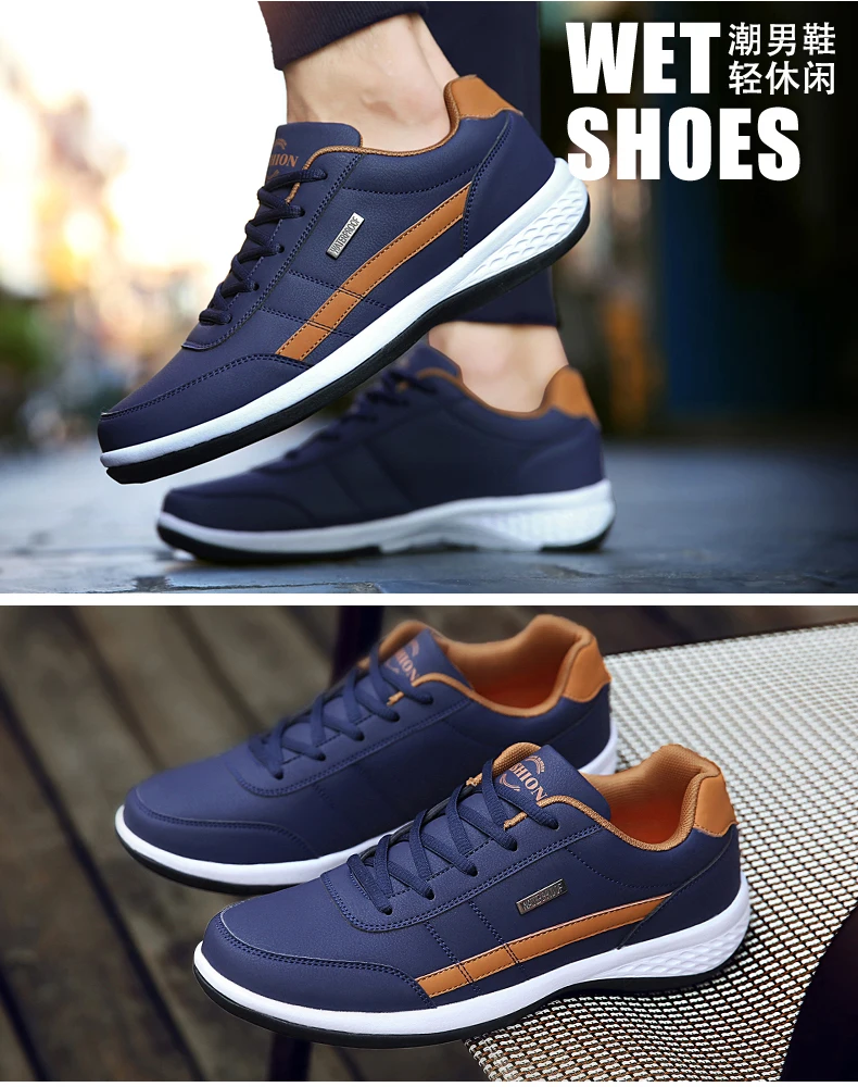 New Men Shoes Casual Shoes Leather Lace-Up Casual Sports Shoes Outdoor Wear-Resistant Vulcanized Shoes High-Quality Men Shoes New Men Shoes Casual Shoes Leather Lace-Up Casual Sports Shoes Outdoor Wear-Resistant Vulcanized Shoes High-Quality Men Shoes