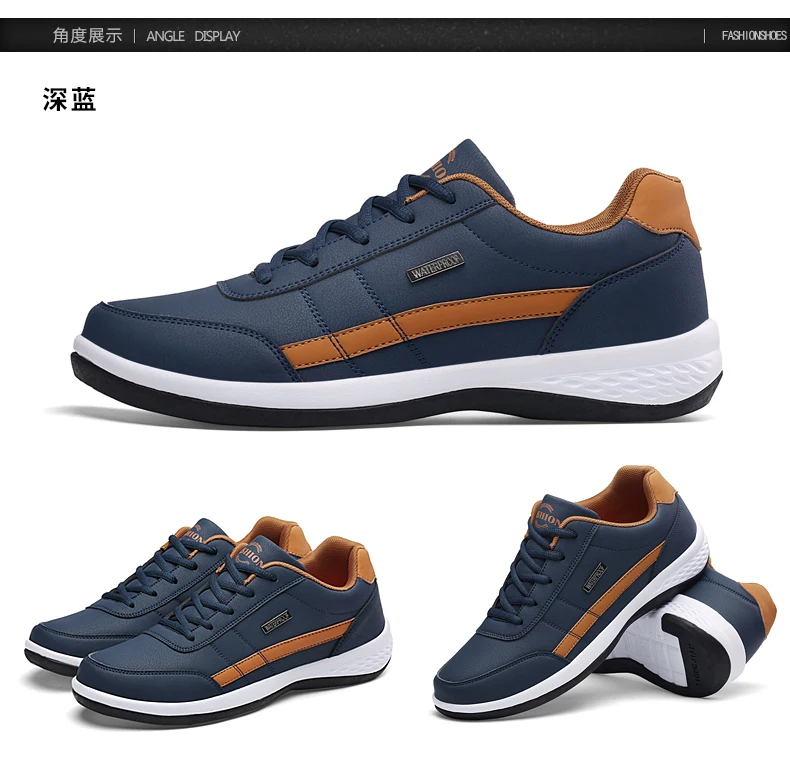 New Men Shoes Casual Shoes Leather Lace-Up Casual Sports Shoes Outdoor Wear-Resistant Vulcanized Shoes High-Quality Men Shoes New Men Shoes Casual Shoes Leather Lace-Up Casual Sports Shoes Outdoor Wear-Resistant Vulcanized Shoes High-Quality Men Shoes