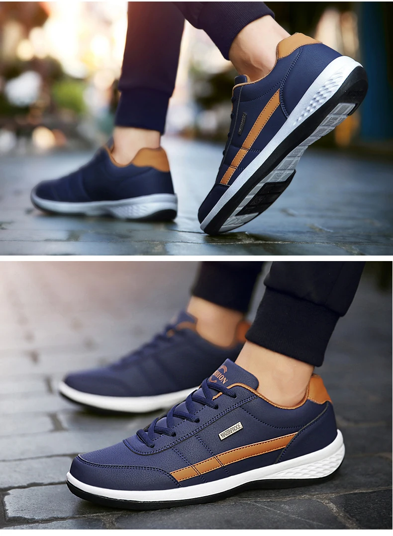 New Men Shoes Casual Shoes Leather Lace-Up Casual Sports Shoes Outdoor Wear-Resistant Vulcanized Shoes High-Quality Men Shoes New Men Shoes Casual Shoes Leather Lace-Up Casual Sports Shoes Outdoor Wear-Resistant Vulcanized Shoes High-Quality Men Shoes