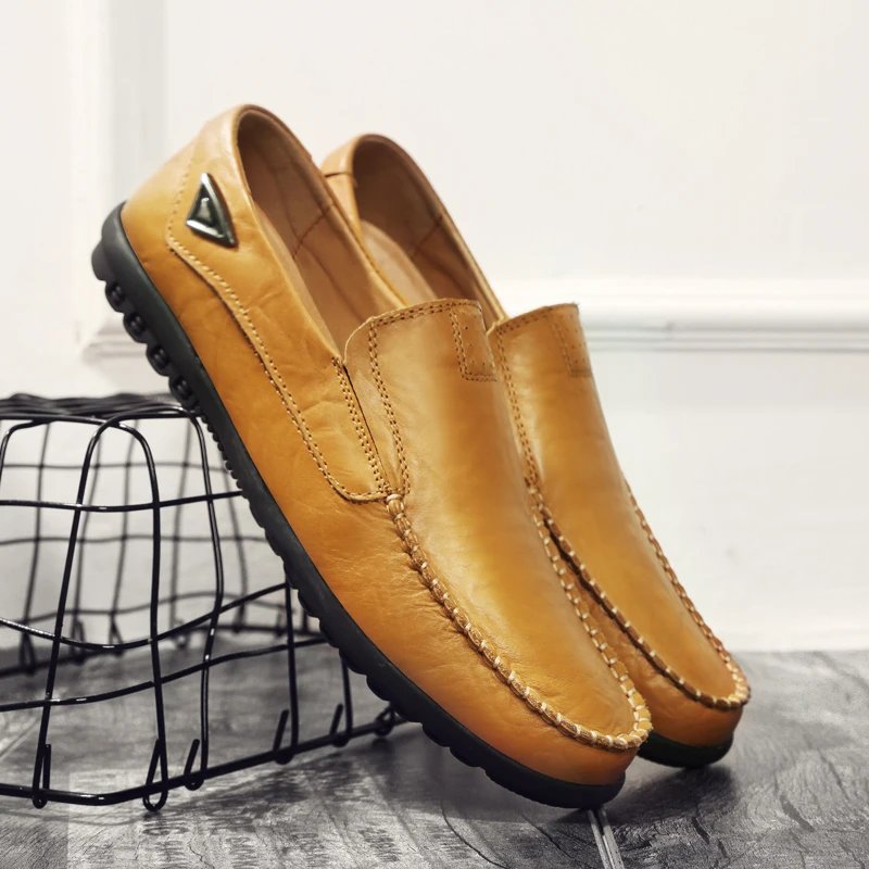 Genuine Leather Men Casual Shoes Luxury Brand 2024 Mens Loafers Moccasins Breathable Slip on Black Driving Shoes Plus Size 37-47 Genuine Leather Men Casual Shoes Luxury Brand 2024 Mens Loafers Moccasins Breathable Slip on Black Driving Shoes Plus Size 37-47