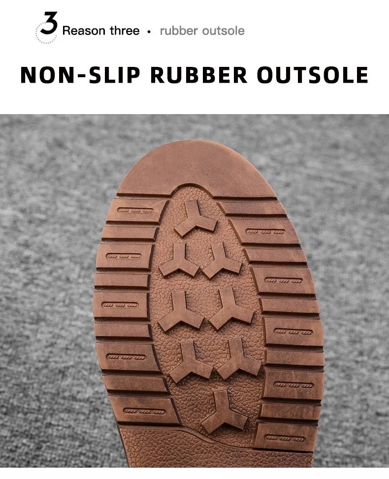 Autumn New Men Shoes Brogue Casual Shoes Men Genuine Leather Shoes Work Boots Business Casual Sneakers