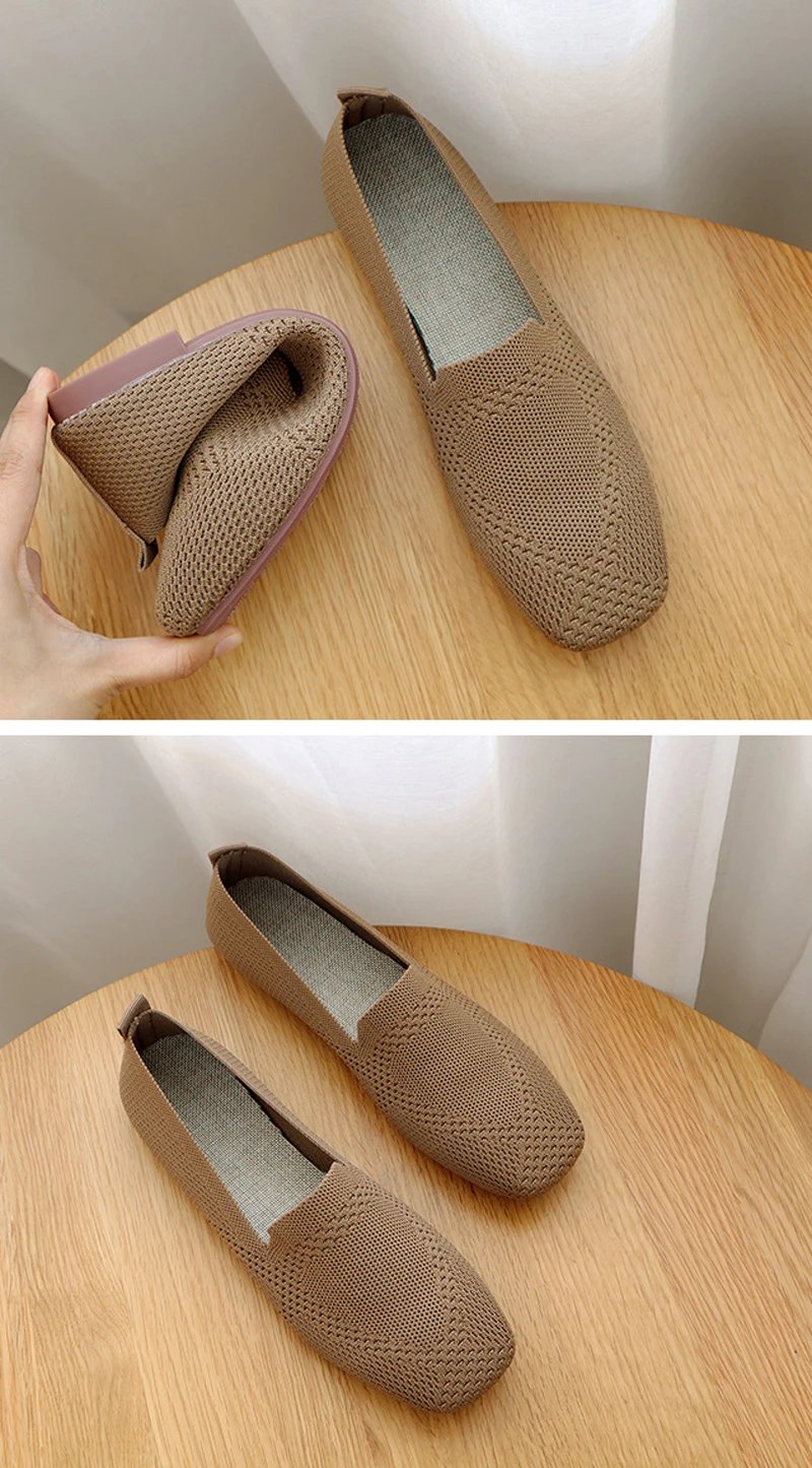 2023 Spring New Mesh Ballet Flats Women Square Toe Daily Loafers Breathable Flats Driving Shoes Sneakers Boat Shoes woman flats 2023 Spring New Mesh Ballet Flats Women Square Toe Daily Loafers Breathable Flats Driving Shoes Sneakers Boat Shoes woman flats
