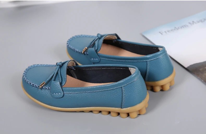 New Woman Flats Shoes Ballet Flat Sneakers Genuine Leather Spring Soft Moccasins Ladies Boat Ballerina Espadrilles Creepers