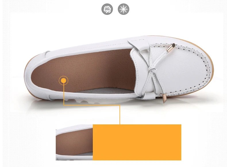 New Woman Flats Shoes Ballet Flat Sneakers Genuine Leather Spring Soft Moccasins Ladies Boat Ballerina Espadrilles Creepers