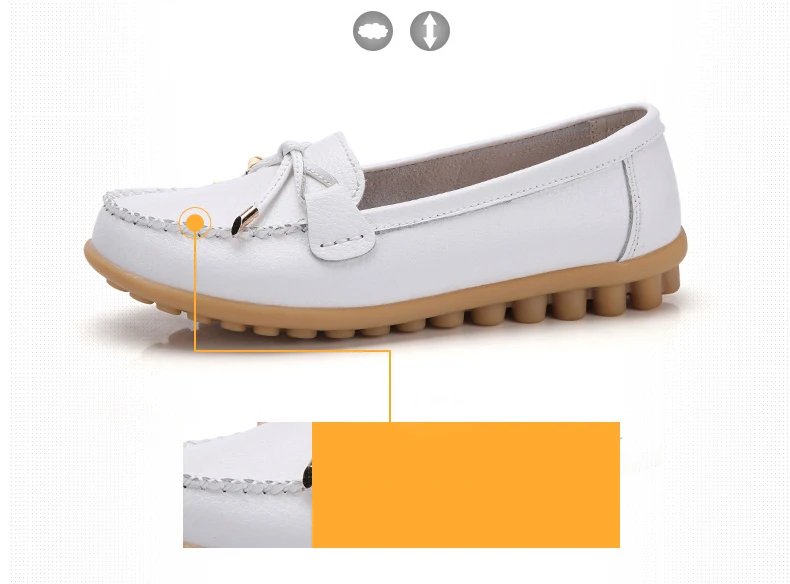 New Woman Flats Shoes Ballet Flat Sneakers Genuine Leather Spring Soft Moccasins Ladies Boat Ballerina Espadrilles Creepers