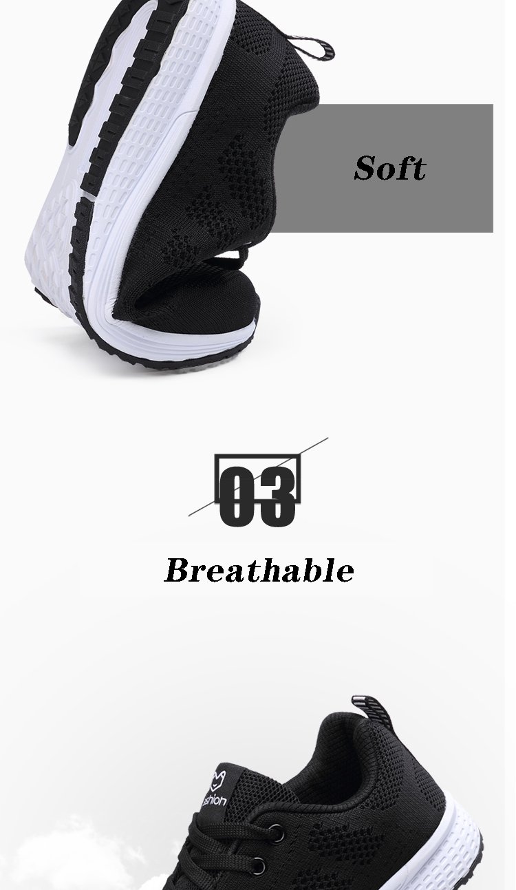 Breathable Women Running Shoes Lightweight Anti-slip Female Sports Shoes Outdoor Soft Women's Sneakers Lace Up Fashion Tennis