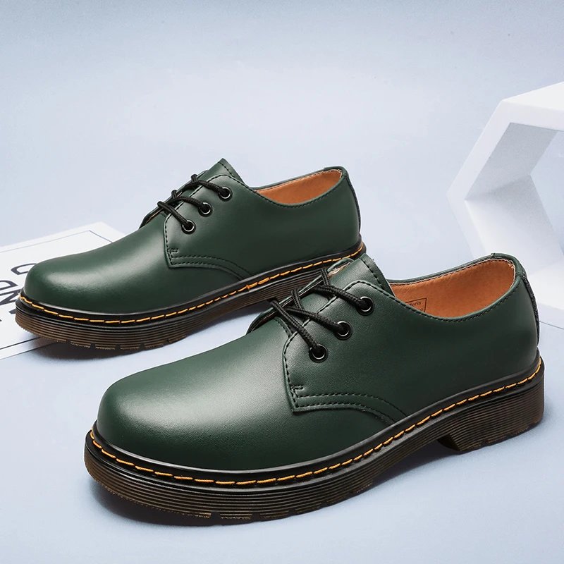 British Style Luxury Outdoor Shoes Brand Thick Bottom Oxford Shoes Lace Up Safety Shoes Beef Tendon Outsole Work Shoes Casual