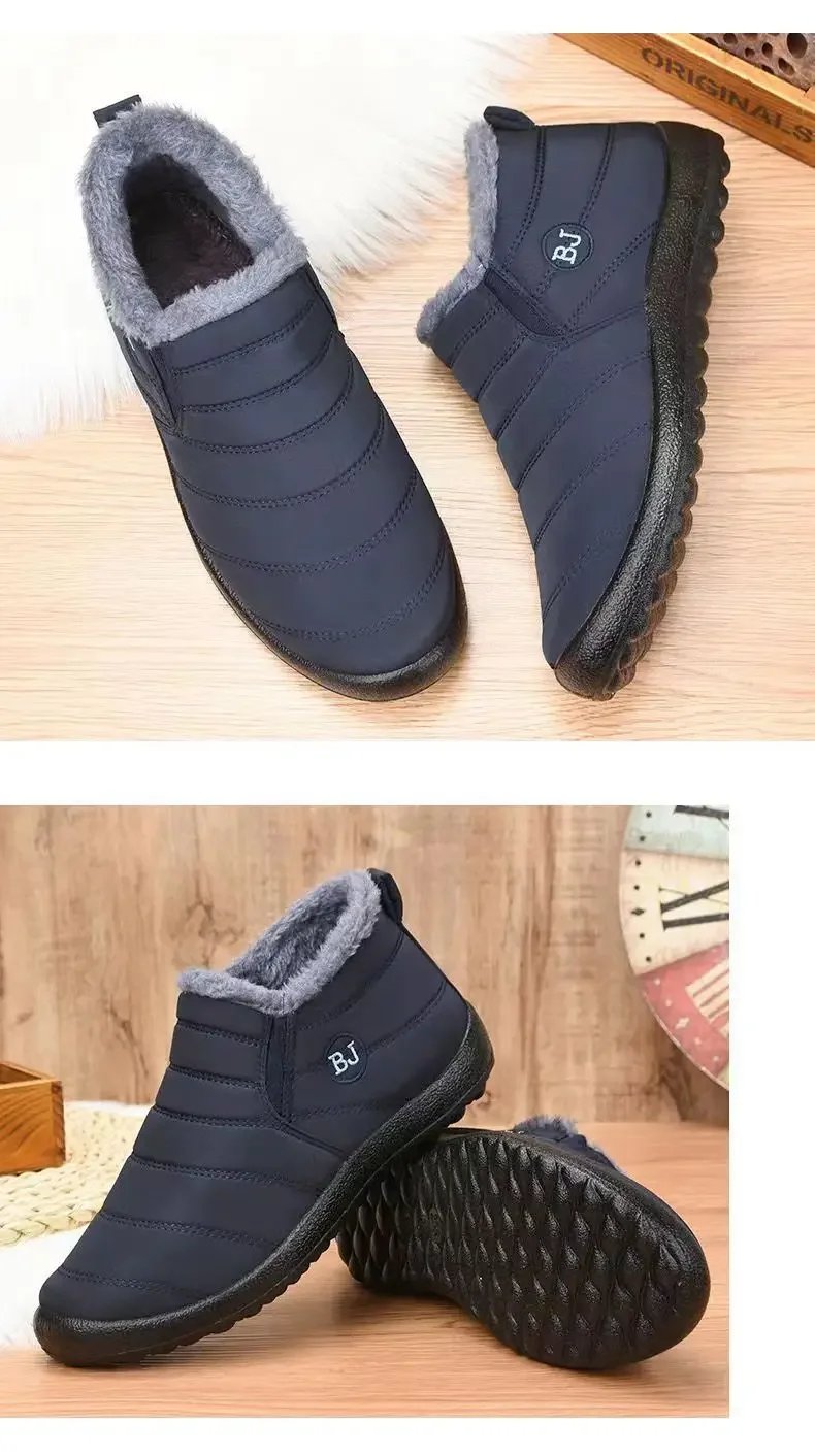 Snow Women Boots Fashion Unisex Shoes Slip On Platform Shoes For Women Ankle Boots Waterproof Plush Winter Shoes Botas Mujer2024 Snow Women Boots Fashion Unisex Shoes Slip On Platform Shoes For Women Ankle Boots Waterproof Plush Winter Shoes Botas Mujer2024