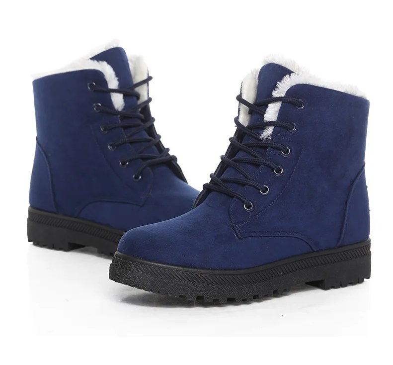 Women Boots Korean Style Women Boots For Winter 2023 Snow Boots Ankle Winter Shoes Women Fur Botas Mujer Low Heels Short Boot