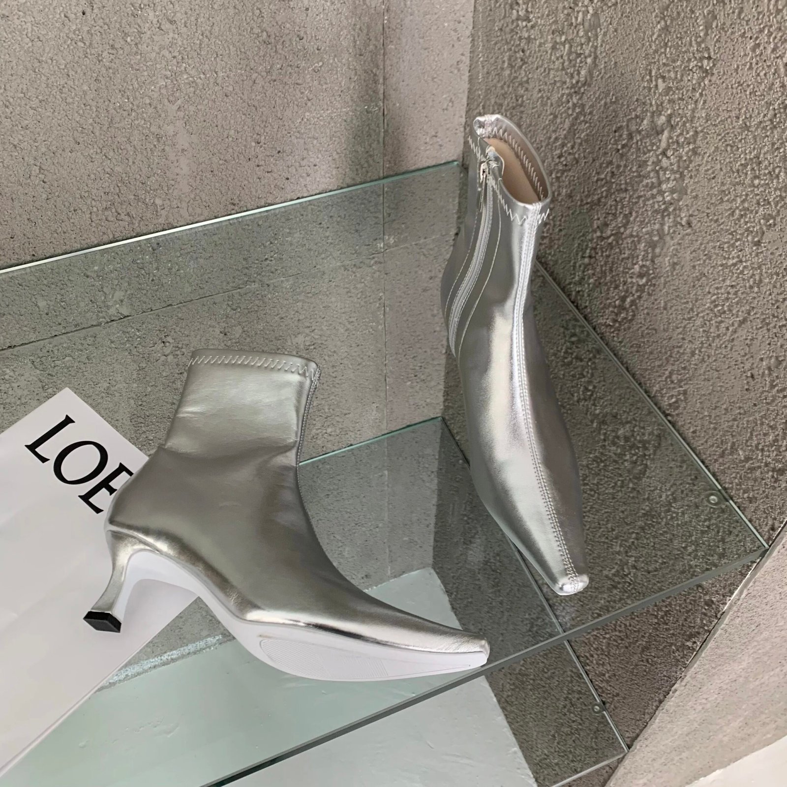 Eilyken Design Ankle Boots Women Fashion Spring Autumn Zipper Square Low Heels Comfortable Soft Leather Short Booties Shoes