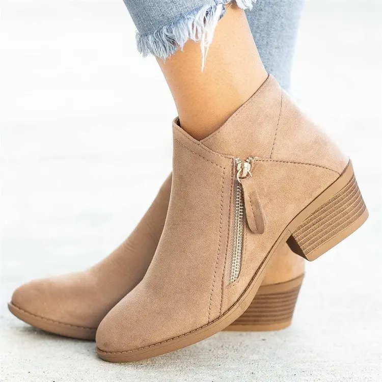 Women Booties 2023 Autumn Suede chelsea Boots Women Fashion Size 43 Platform Boots Side Zipper Heeled Ankle Boots Botas De Mujer Women Booties 2023 Autumn Suede chelsea Boots Women Fashion Size 43 Platform Boots Side Zipper Heeled Ankle Boots Botas De Mujer