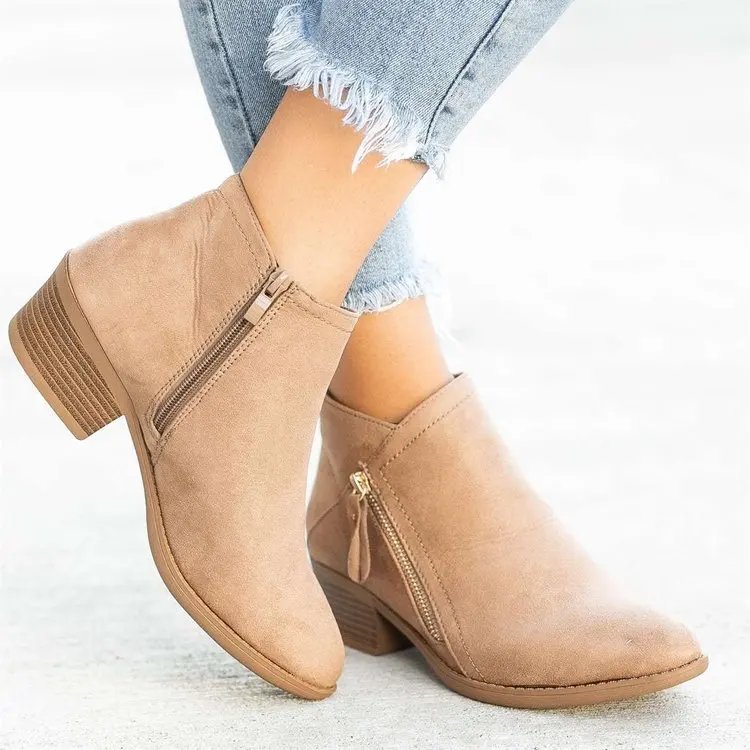 Women Booties 2023 Autumn Suede chelsea Boots Women Fashion Size 43 Platform Boots Side Zipper Heeled Ankle Boots Botas De Mujer Women Booties 2023 Autumn Suede chelsea Boots Women Fashion Size 43 Platform Boots Side Zipper Heeled Ankle Boots Botas De Mujer