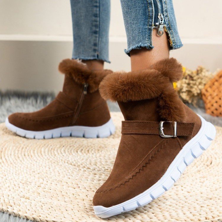 Winter Women Fur Warm Chelsea Snow Boots Casual Shoes New Short Plush Suede Ankle Boots Flats Gladiator Sport Ladies Botas Mujer Winter Women Fur Warm Chelsea Snow Boots Casual Shoes New Short Plush Suede Ankle Boots Flats Gladiator Sport Ladies Botas Mujer