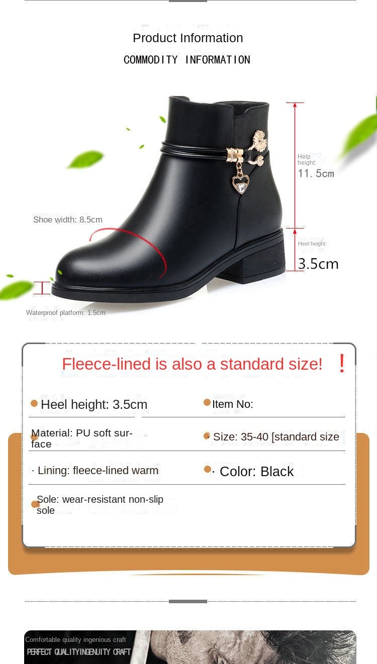 Soft Leather Women's Boots 2024 Spring Winter Thick Wool Lined Genuine Leather Woman Snow Boots Women Shoes Platform Boots