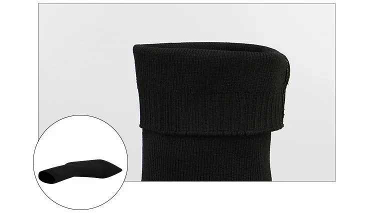 Sexy Sock Boots Knitting Stretch Boots High Heels for Women Fashion Shoes 2021 Spring Autumn Ankle Boots Female Size 42
