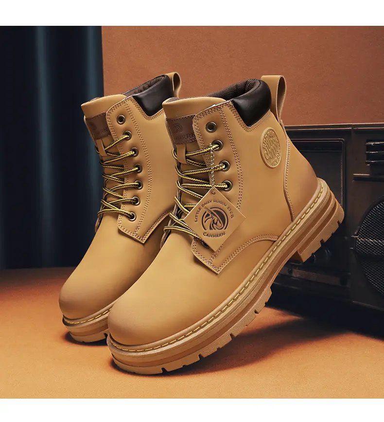 Walking Martin Boots for Men Outdoor Boots Luxury Brands Men's Ankle Boots Winter New High Top Casual Shoes Classic Design