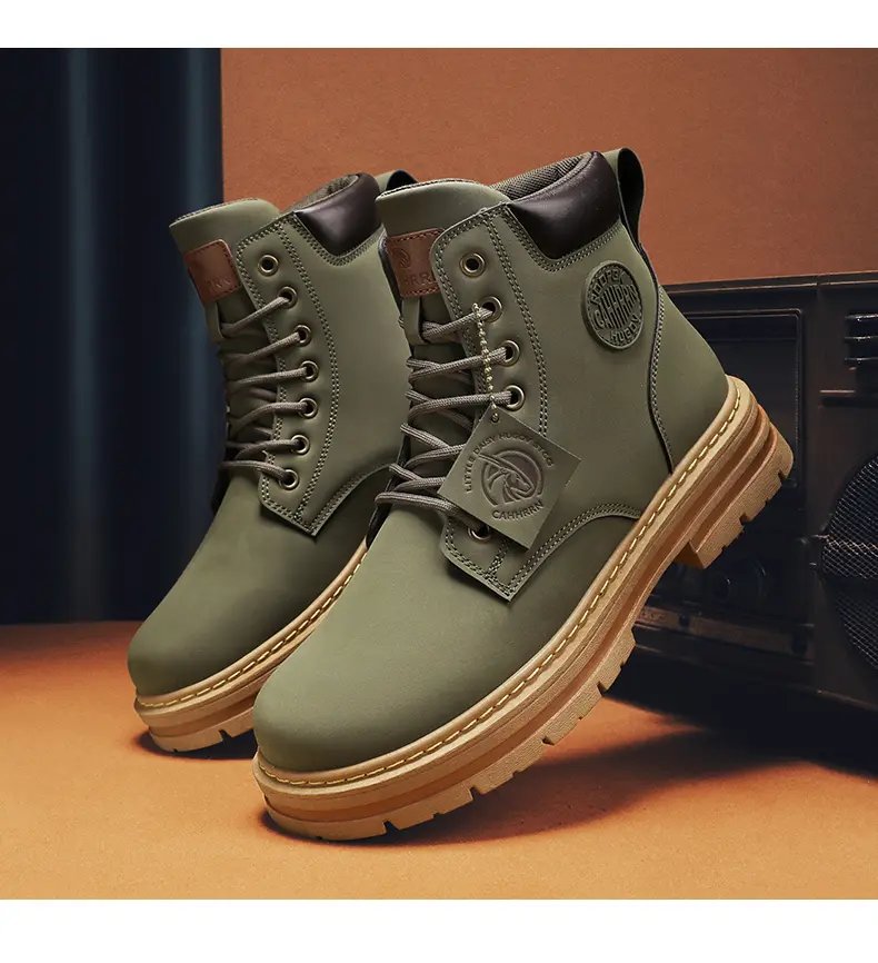 Walking Martin Boots for Men Outdoor Boots Luxury Brands Men's Ankle Boots Winter New High Top Casual Shoes Classic Design