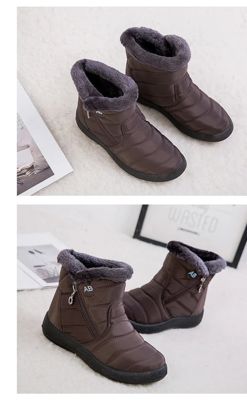 Waterproof Winter Boots for Women 2023 New Fur Long Platform Snow Boots Warm Cotton Couples Shoes Hot Plush Ankle Boots Botas