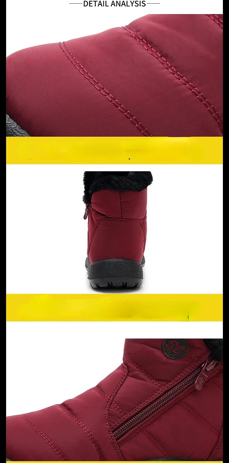 Waterproof Winter Boots for Women 2023 New Fur Long Platform Snow Boots Warm Cotton Couples Shoes Hot Plush Ankle Boots Botas