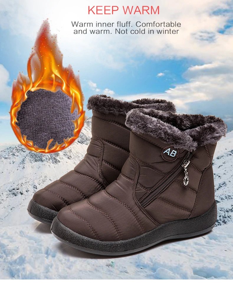 Waterproof Winter Boots for Women 2023 New Fur Long Platform Snow Boots Warm Cotton Couples Shoes Hot Plush Ankle Boots Botas