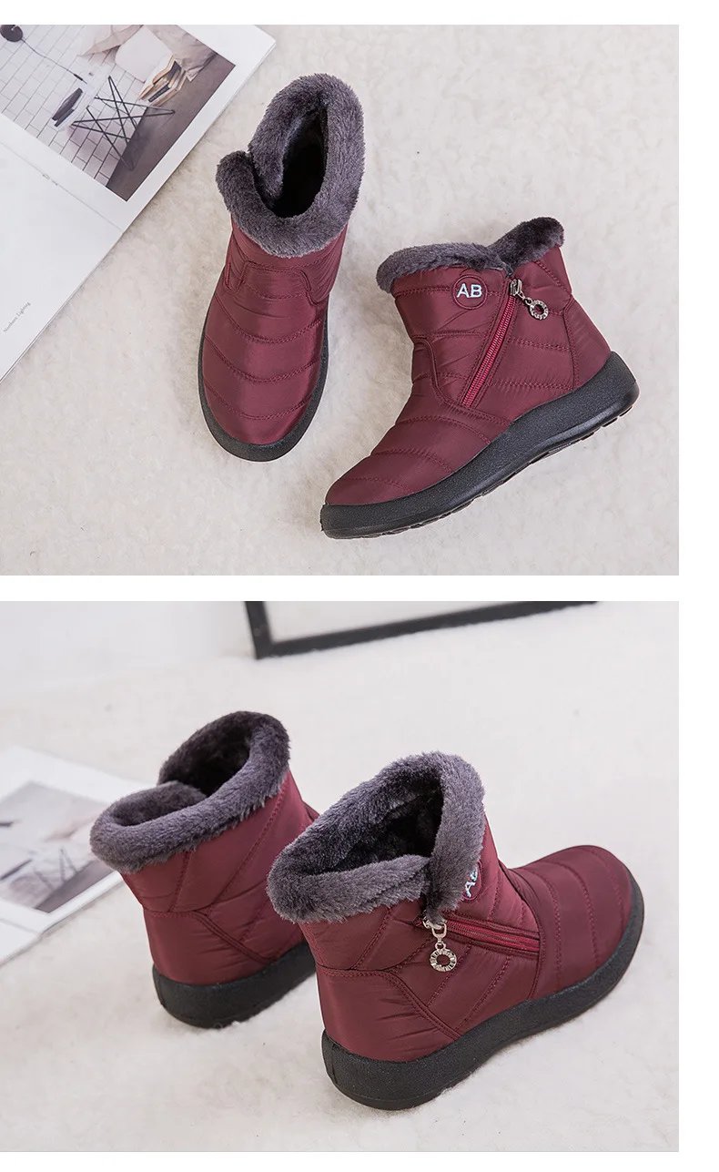 Waterproof Winter Boots for Women 2023 New Fur Long Platform Snow Boots Warm Cotton Couples Shoes Hot Plush Ankle Boots Botas