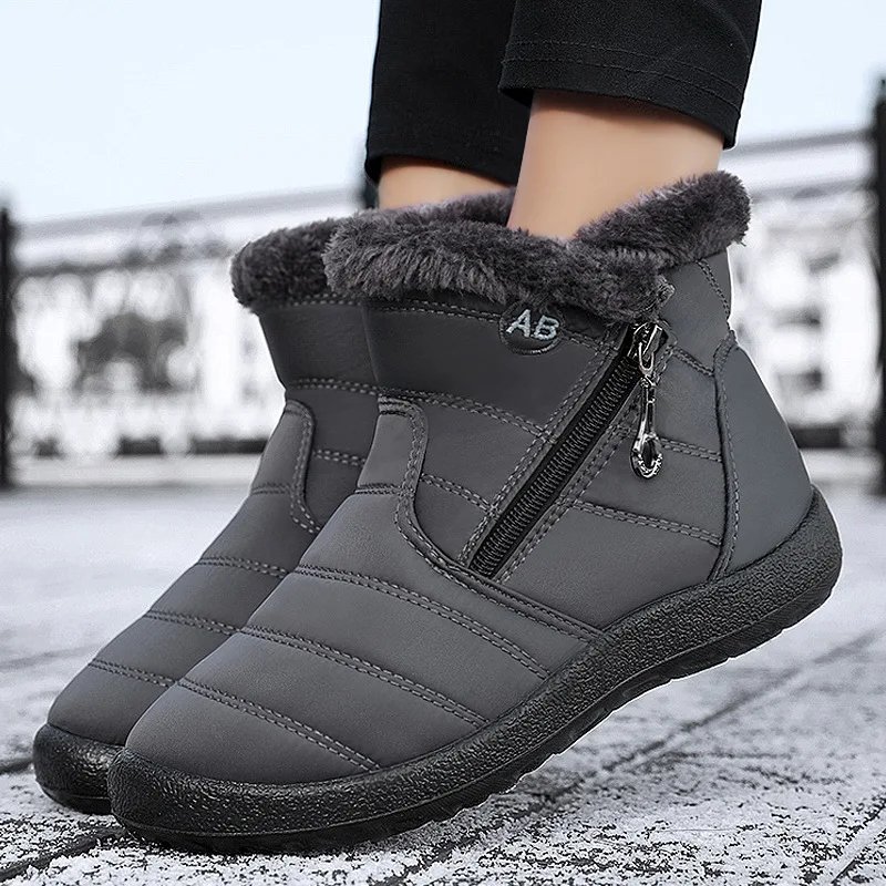 Women Boots Watarproof Ankle Boots For Women Winter Shoes Keep Warm Snow Boots Female Zipper Botines Winter Botas Mujer