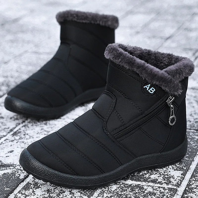 Women Boots Watarproof Ankle Boots For Women Winter Shoes Keep Warm Snow Boots Female Zipper Botines Winter Botas Mujer