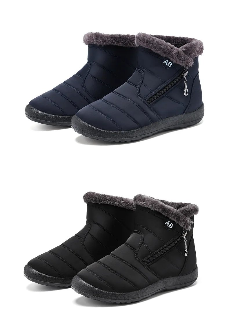 Women Boots Watarproof Ankle Boots For Women Winter Shoes Keep Warm Snow Boots Female Zipper Botines Winter Botas Mujer