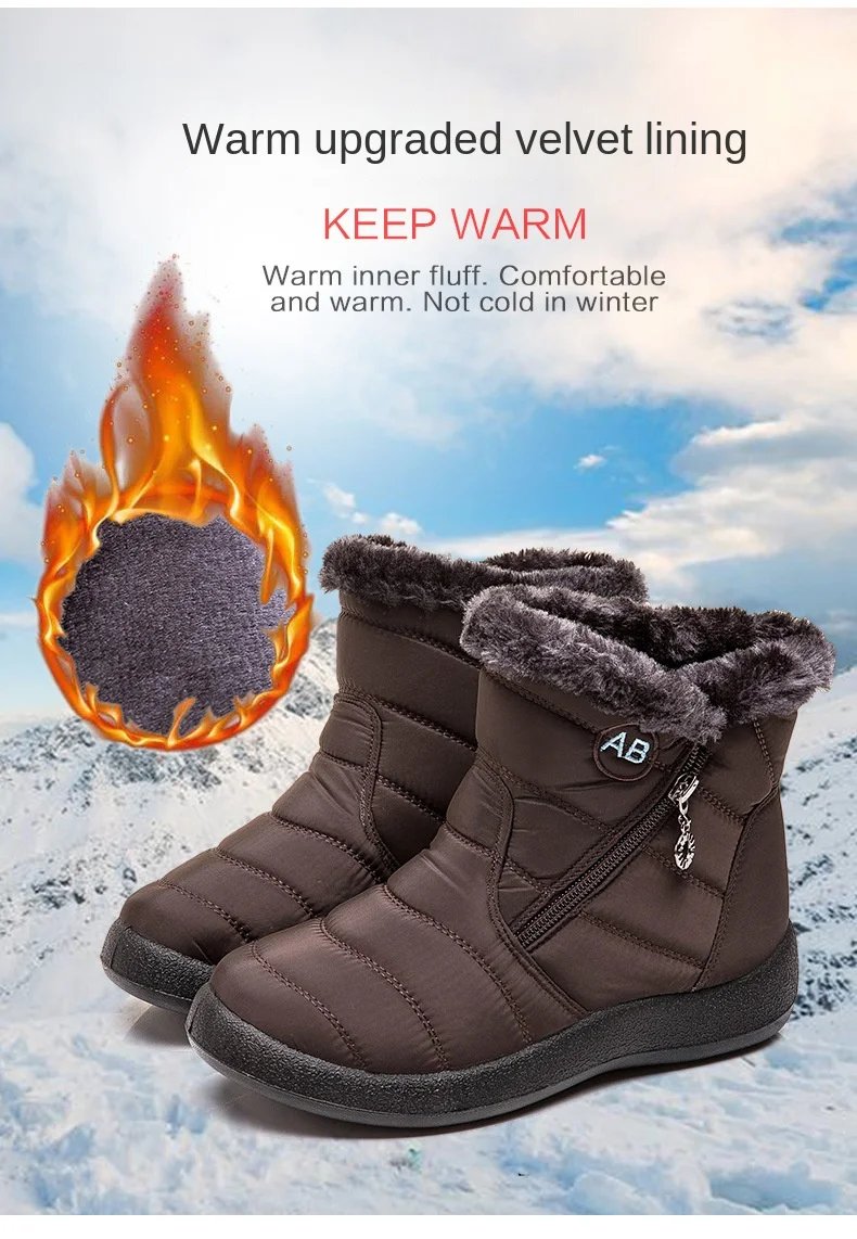 Winter Women Boots Thick Bottom Ankle Boots Women Waterproof Boots Fashion Women Shoes Solid Color Ladies Shoes Female Sneakers Winter Women Boots Thick Bottom Ankle Boots Women Waterproof Boots Fashion Women Shoes Solid Color Ladies Shoes Female Sneakers