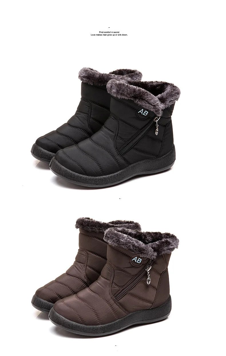 Winter Women Boots Thick Bottom Ankle Boots Women Waterproof Boots Fashion Women Shoes Solid Color Ladies Shoes Female Sneakers Winter Women Boots Thick Bottom Ankle Boots Women Waterproof Boots Fashion Women Shoes Solid Color Ladies Shoes Female Sneakers