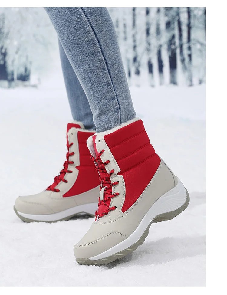 Ankel Boots for Women Winter Outdoor Warm Snow Boots Chunky Platform Waterproof Non-slip Warm Shoes Woman Boots Plus Size Casual Ankel Boots for Women Winter Outdoor Warm Snow Boots Chunky Platform Waterproof Non-slip Warm Shoes Woman Boots Plus Size Casual