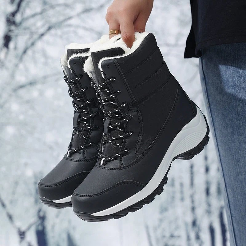Ankel Boots for Women Winter Outdoor Warm Snow Boots Chunky Platform Waterproof Non-slip Warm Shoes Woman Boots Plus Size Casual Ankel Boots for Women Winter Outdoor Warm Snow Boots Chunky Platform Waterproof Non-slip Warm Shoes Woman Boots Plus Size Casual