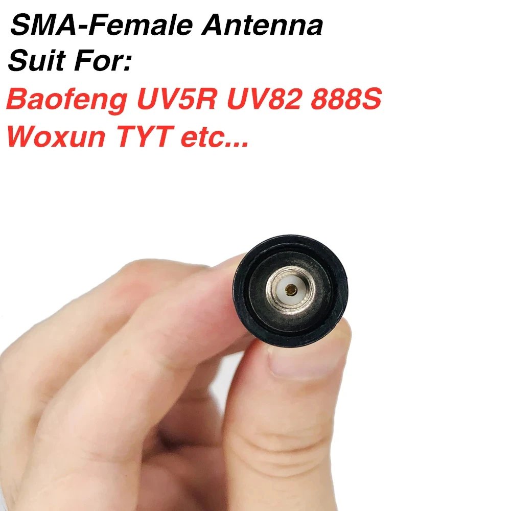 NA-771 Dual Band High Gain Soft Whip Antenna for UV5R Series 888s Intercom Antenna Handheld 2 Way Radio SMA Female Antenna