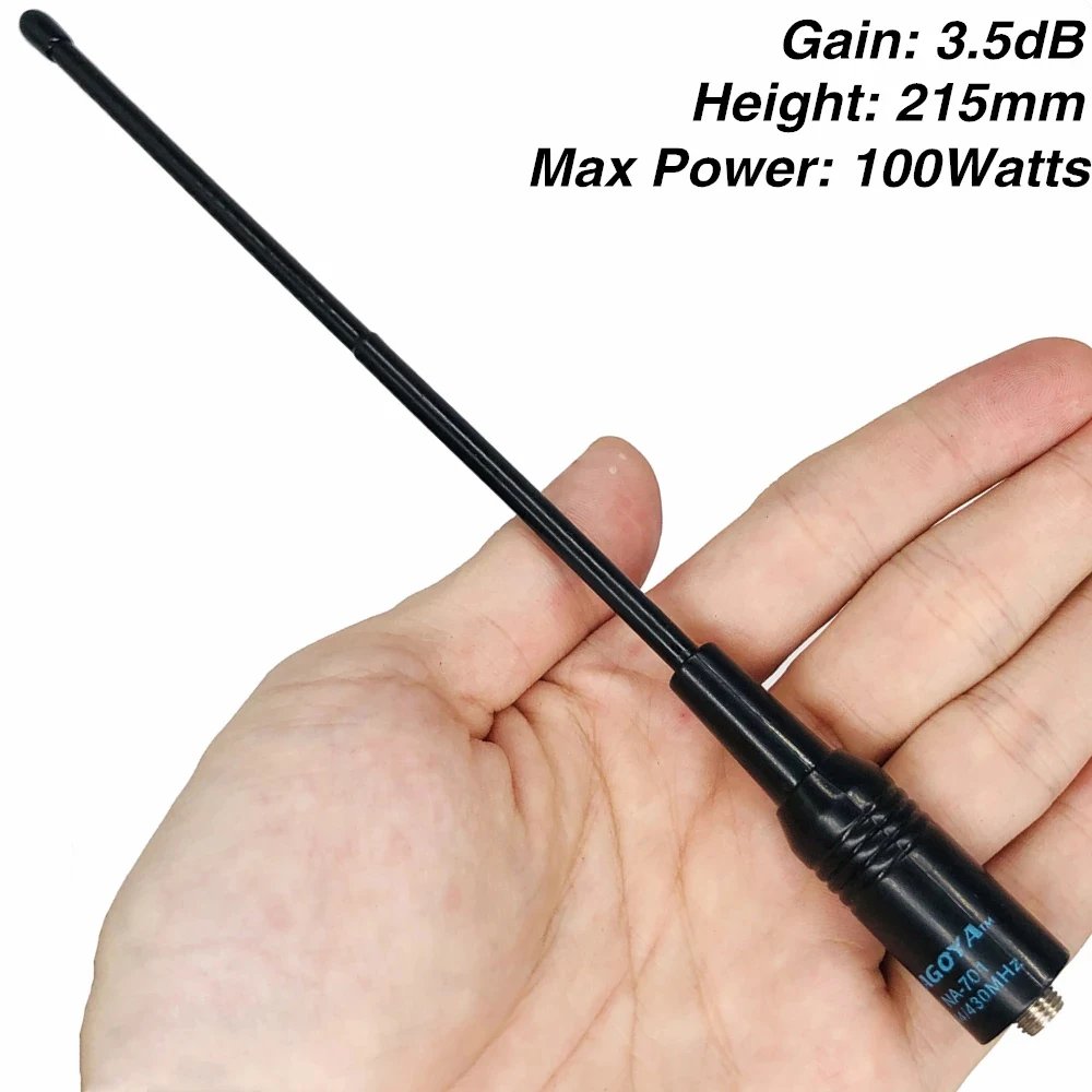 NA-771 Dual Band High Gain Soft Whip Antenna for UV5R Series 888s Intercom Antenna Handheld 2 Way Radio SMA Female Antenna