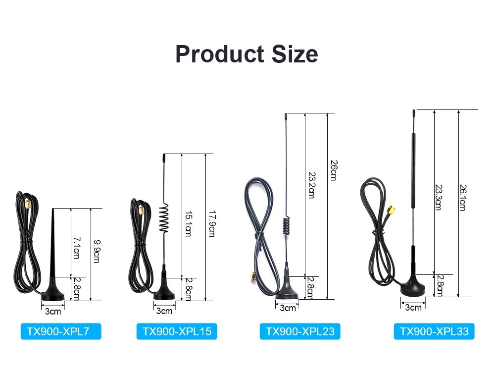 868 MHz Lora Antenna Wifi 915MHz Long Range Antenna for Internet Communication 900M Magnetic 868M Antena 915M Aerial with G900