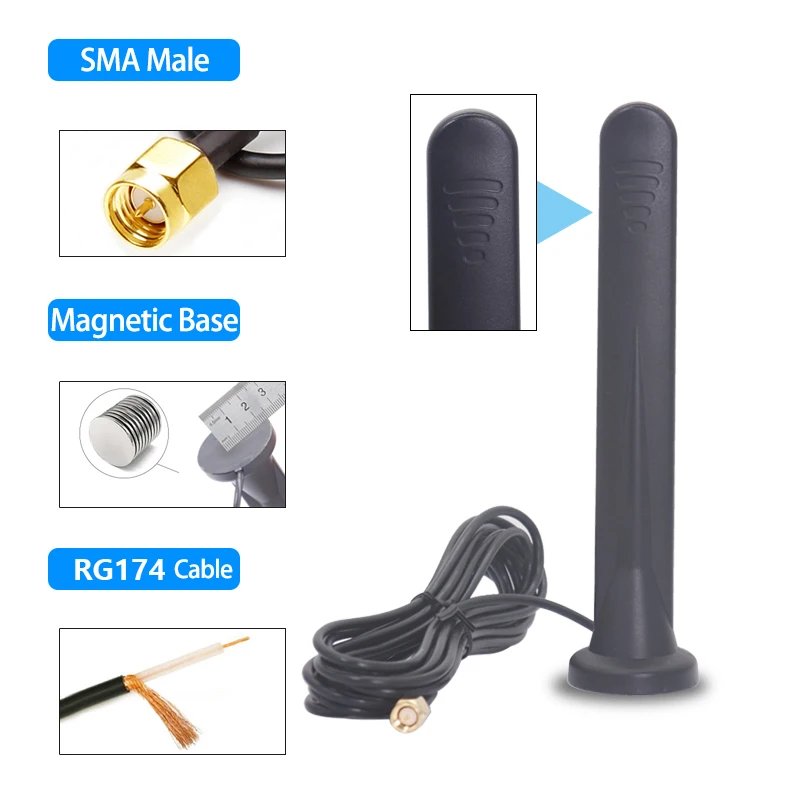 5G 4G 3G GSM Outdoor Full-band Communication Antenna 15dbi Omni Signal Booster Amplifier for Wifi Router Modem TS9 SMA 3m Cable 5G 4G 3G GSM Outdoor Full-band Communication Antenna 15dbi Omni Signal Booster Amplifier for Wifi Router Modem TS9 SMA 3m Cable