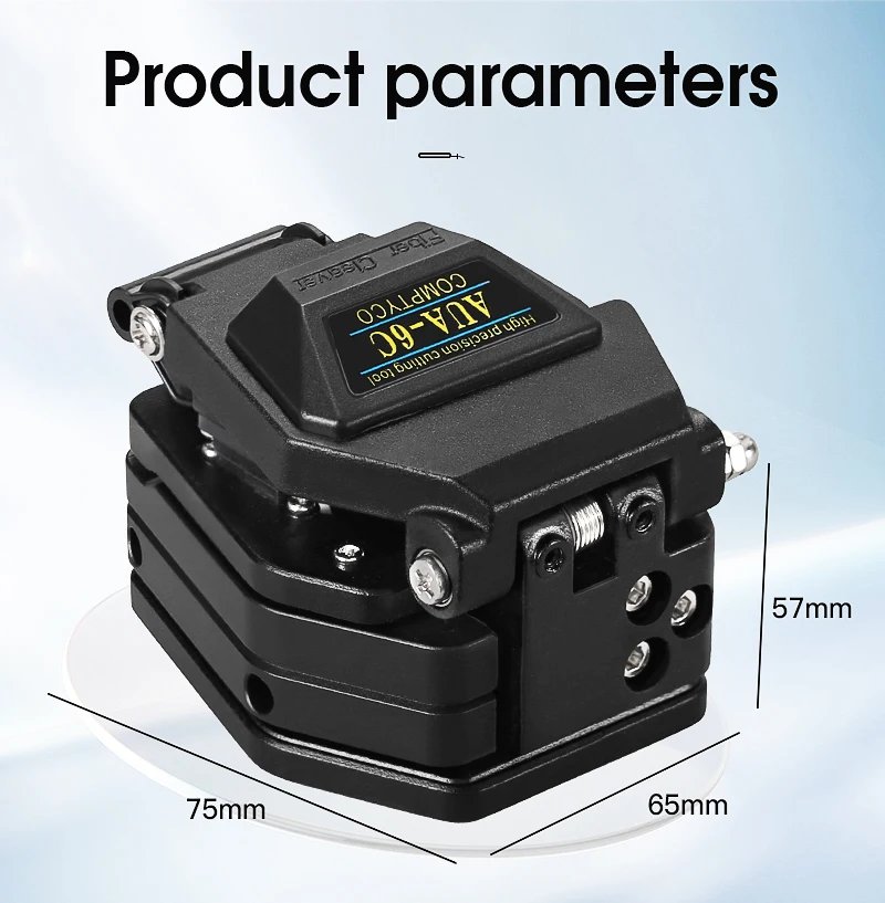 Fiber cleaver AUA-6C Cable Cutting Knife FTTT Fiber Optic Knife Tools cutter High Precision Cleaver 16 point blade