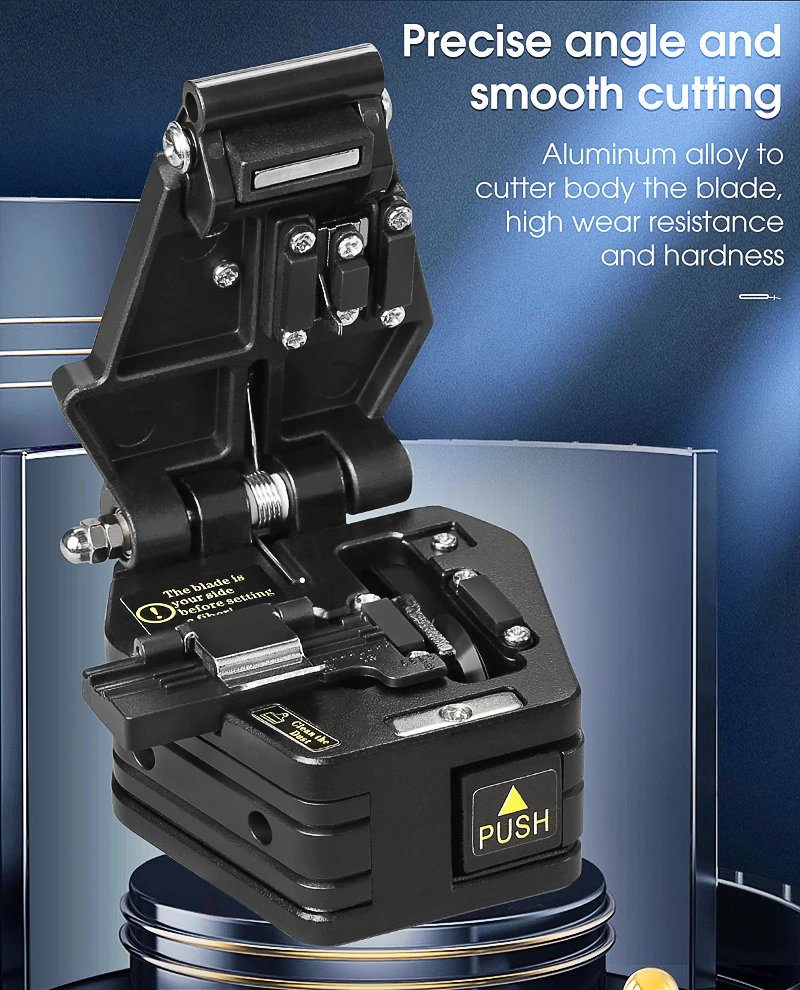 Fiber cleaver AUA-6C Cable Cutting Knife FTTT Fiber Optic Knife Tools cutter High Precision Cleaver 16 point blade