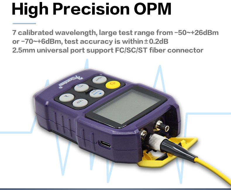 MT500 Mini Optic Fiber Testing Equipment Optical Power Meter with Visual Light Source, VFL, Flashlight Rj45 Testing MT500 Mini Optic Fiber Testing Equipment Optical Power Meter with Visual Light Source, VFL, Flashlight Rj45 Testing