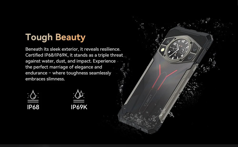 Cubot KINGKONG AX, Ultra-thin Rugged Smartphone Android 14, Helio G99, 24GB RAM(12+12GB), 256GB ROM, 120Hz Screen, 100MP, NFC Cubot KINGKONG AX, Ultra-thin Rugged Smartphone Android 14, Helio G99, 24GB RAM(12+12GB), 256GB ROM, 120Hz Screen, 100MP, NFC